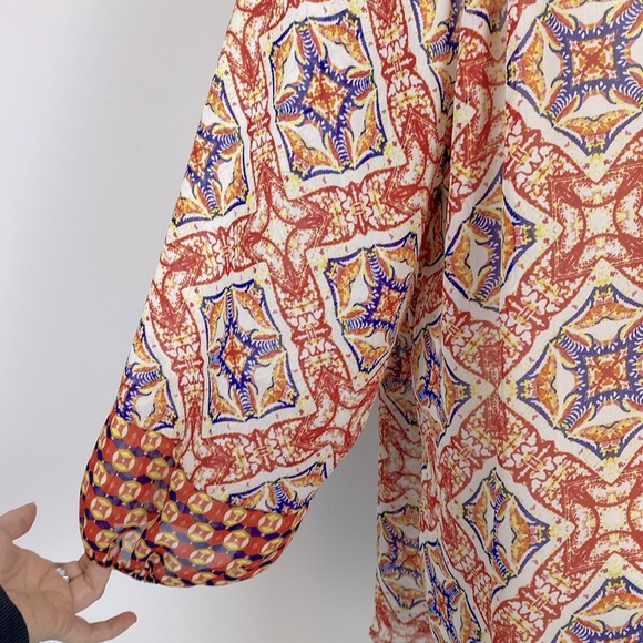 Anthropologie Multicolor Boho Blouse - Picture 6 of 9